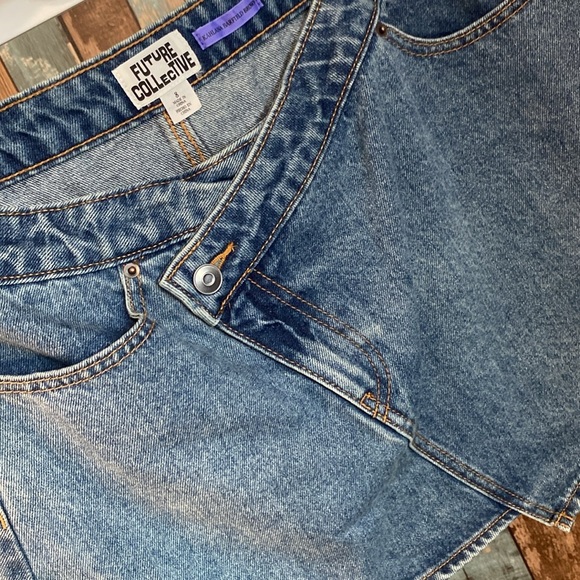 Future collective denim crossover front skirt - Picture 12 of 12